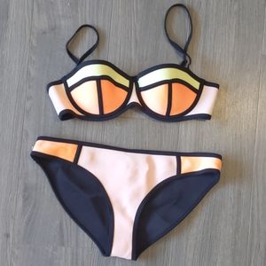 ✨2/$16✨ Classic Neon TRIANGL Neoprene Bikini Top